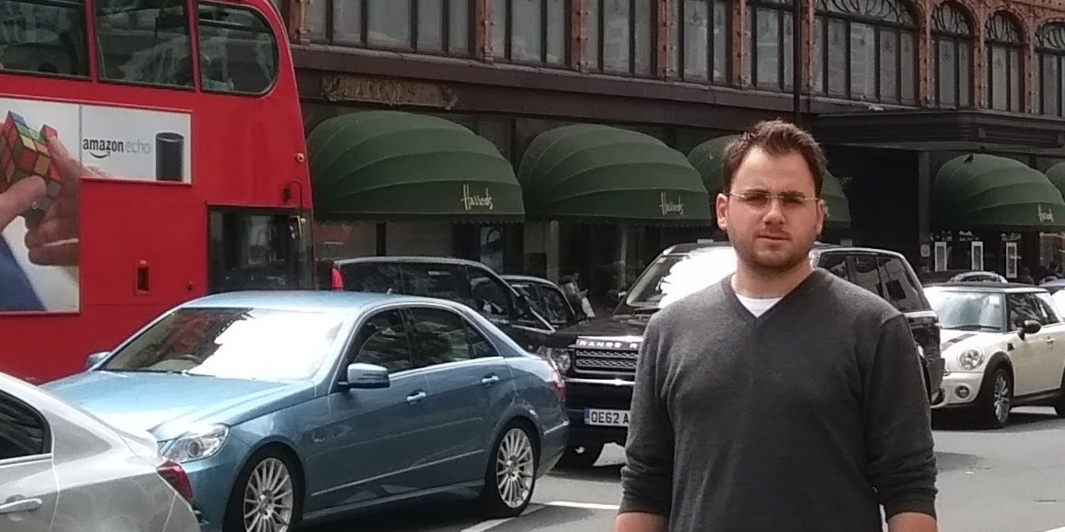 Picture of me before Harrods in London, UK